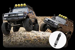 FMS Toyota Land Cruiser 80 RC Rock Crawler Electric 4WD 1/18 Scale RTR - Grey image 61610