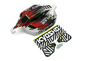 Kyosho 1/8 Inferno Neo 3.0 VE Red Painted Body Shell w/ Decal Sheet image 61698