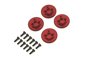 Kyosho Red Aluminium Wheel Hexes For Fazer Mk.2 4Pcs image 61712