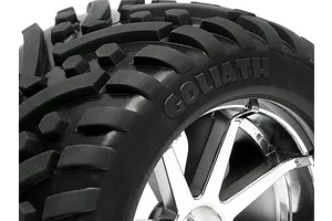 HPI 4.2" Savage Goliath Tyres on Chrome Blast Rims - Glued Wheels 2Pcs image 6197