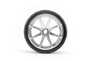 HPI 4.2" Savage Phaltline Tyres on Chrome Blast Rims - Glued Wheels 2Pcs image 6209