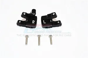 GPM Black Aluminium Steering Hub Carriers (C-Hub) 2Pcs