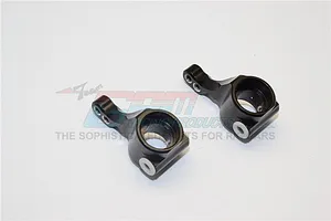 GPM Black Aluminium Steering Hubs 2Pcs