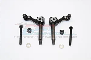 GPM Black Aluminium Steering Hubs 2Pcs