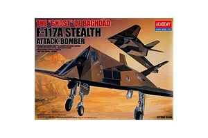 Academy 1/72 F117A Stealth Fighter Bomber 2107 Scaled Plastic Model Kit