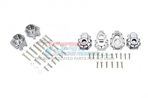 GPM Grey Silver Aluminium Rear Portal Drive Housing w/ Gear Box Mounts 6Pcs