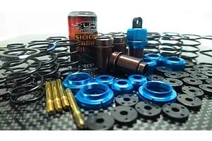 Yeah Racing Blue Drift Spec Shock-Gear 50mm Shock Set for 1/10 RC Car Chassis image 62288