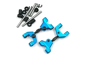 Yeah Racing Aluminium Rear Upper Arm Set - Blue