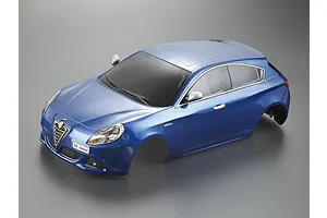 Killerbody 1/10 2010 Alfa Rome Giulietta Metallic Blue Painted Body Shell w/ Light Bucket Assembly