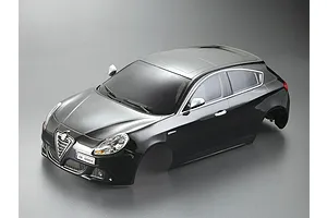 Killerbody 1/10 2010 Alfa Rome Giulietta Black Painted Body Shell w/ Light Bucket Assembly
