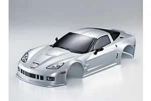 Killerbody 1/10 Corvette GT2 Silver Painted Body Shell