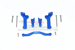 GPM Blue Aluminium Rear Shock Tower Set