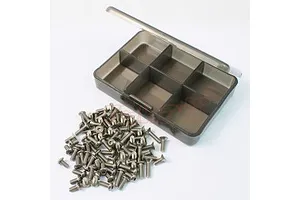 Yeah Racing Titanium Screw Set w/ Mini Box for Tamiya TD4 48Pcs image 62873