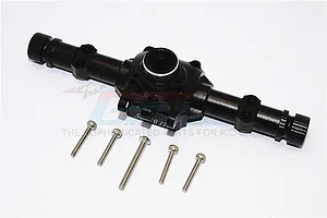 GPM Black Aluminium Front/Rear Differential/Axle Housing for 1/10 SCX 10 II