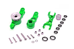 GPM Green Aluminium Steering Assembly Set w/ Servo Saver image 63198