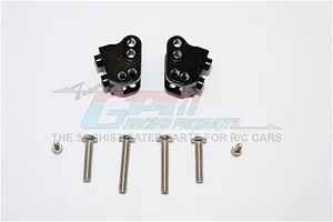 GPM Black Aluminium Front/Rear Linkage Mounts 2Pcs