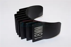 GPM Black Aluminium 18mm Motor Heat Sink