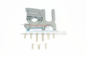 GPM Grey Silver Aluminium Centre Differential &amp; Motor Mount 2Pcs