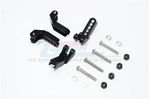 GPM Black Aluminium Front &amp; Rear Shock Mounts 4Pcs