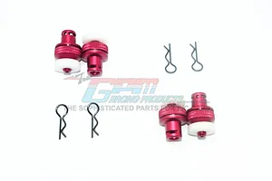 GPM Red Aluminium Front & Rear Magnetic Body Posts 4Pcs image 63300