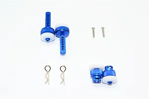 GPM Blue Aluminium Front & Rear Magnetic Body Posts 4Pcs image 63306