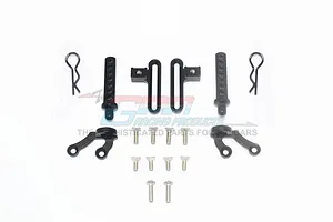 GPM Black Aluminium Front Body Posts w/ Stabilisers