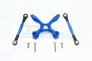 GPM Blue Aluminium Rear Tie Rods w/ Stabiliser Pcs