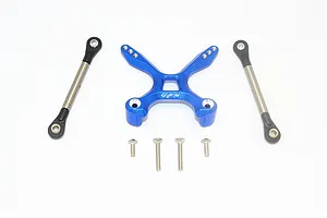 GPM Blue Titanium Rear Tie Rods w/ Stabiliser 3Pcs image 63329