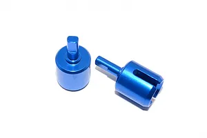 GPM Blue Aluminium Differential Outdrive Cups 2Pcs