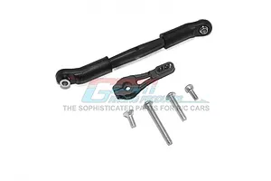 GPM Black Aluminium 25T Servo Horn w/ Adjustable Steering Linkage