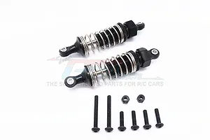 GPM Black Aluminium 70mm Front Adjustable Shocks 2Pcs