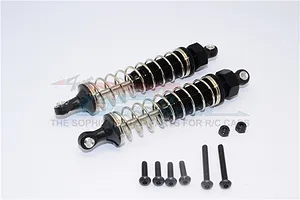 GPM Black Aluminium 95mm Rear Adjustable Shocks 2Pcs