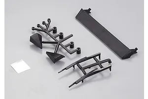 Killerbody 1/10 Lancia Delta HF Integrale Black Plastic Parts