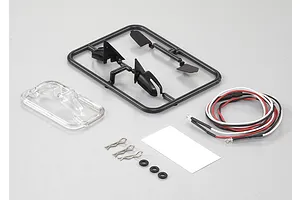 Killerbody 1/10 Touring Car Wing Mirror w/ LED Light Unit Set