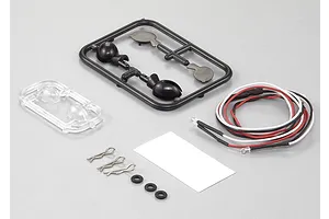 Killerbody 1/10 Touring Car Wing Mirror w/ LED Light Unit Set