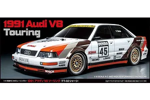 Tamiya TT-02 1991 Audi V8 RC Touring Car Electric 4WD 1/10 Scale Kit (no ESC) image 64200