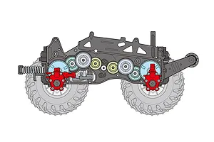 Tamiya GF-01TR Monster Beetle Trail RC Crawler Electric 4WD 1/14 Scale Kit (No ESC) image 64479