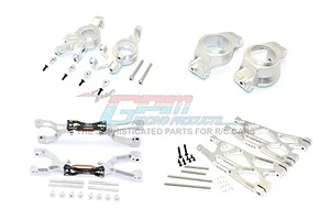 GPM Silver Aluminium X-Maxx Suspension & Drive Train Upgrade Set 52Pcs image 64563