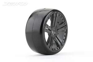 Jetko 1/8 GT Buster Tyres On Black Claw Rims w/ Medium Soft Inserts 2Pcs