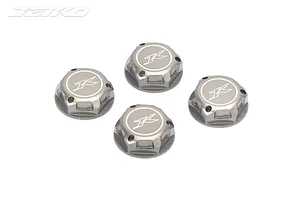 Jetko 17mm Gunmetal Aluminium Flanged Serrated Wheel Nuts 4Pcs image 64643