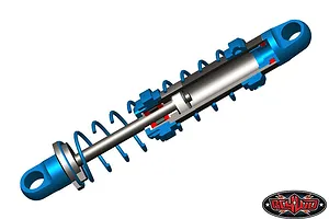 RC4WD 80mm Blue Aluminium King Off-Road Scale Dual Shock Absorbers 2Pcs image 64676