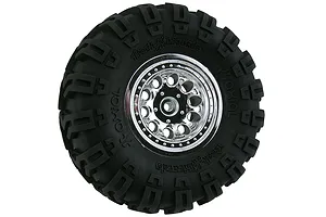 RPM 2.2" Revolver Chrome Narrow Wheelbase Crawler Rims 2Pcs image 65307