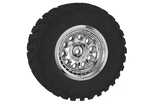 RPM 2.2" Revolver Chrome Short Course Rims 2Pcs image 65317