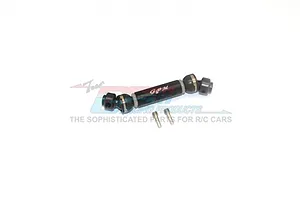 GPM Black Steel &amp; Aluminium Rear Universal CVD Drive Shafts 1Pc