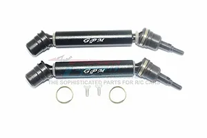 GPM Black Steel &amp; Aluminium Front or Rear Universal CVD Drive Shafts 2Pcs
