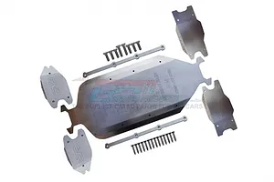 GPM 1/5 ARRMA Kraton Stainless Steel Main Chassis w/ Bumper Set