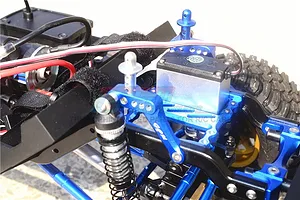 GPM Black Aluminium Front Shock Mount Set image 2