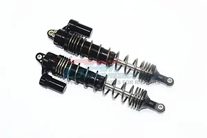 GPM Black Aluminium 135mm Front L-Shape Piggyback Spring Shocks 2Pcs