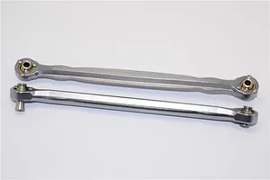 GPM Grey Silver Aluminium Steering Linkages 2Pcs image 65580