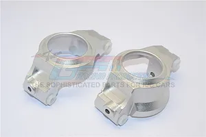 GPM Silver Aluminium Front Steering Hub Carriers (C-Hubs) 2Pcs image 65600